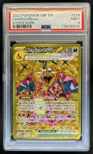 2023 Pokemon SV Obsidian Flames - OBF EN Charizard ex #228/197 PSA 9