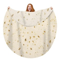 Tortilla Blanket for Adult and Kids Double Sided Novelty Food Blanket 71 inch...