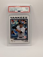 2017 Topps Transcendent #2004 Aaron Judge Rookie RC SP #'d /87 PSA9