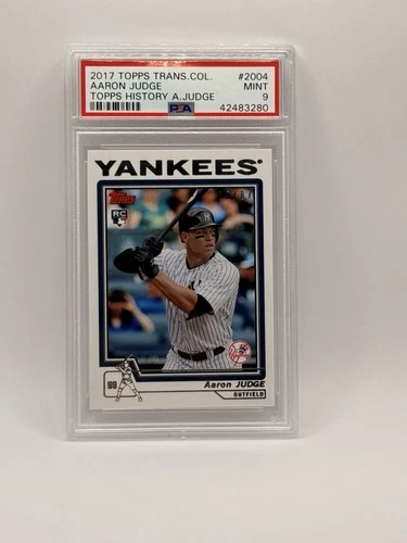2017 Topps Transcendent #2004 Aaron Judge Rookie RC SP #'d /87 PSA9