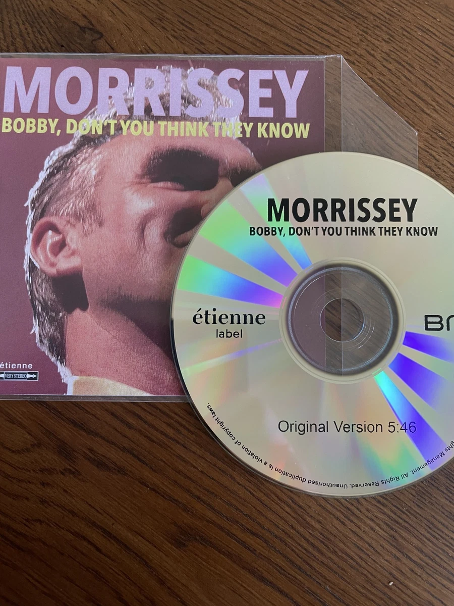 Morrissey "Bobby, Dont You Think They Know" Promo CD - Mint Condition