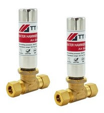 TT FLEX Stainless Steel Water Hammer Arrestor 3/8" Male Comp & 3/8 Female Comp