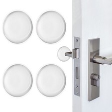 4Pcs, 3.1" Door Stoppers for Wall Protector Silicone Door Knob Bumpers Clear