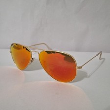 FRAMES ONLY Ray Ban RB 3025 112/4D Aviator Large Metal Orange Gold Sunglasses