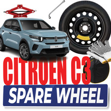 Space Saver Spare Wheel 4 Holes 16 Wrench Jack Bag Gloves Citroen C3 Aircross