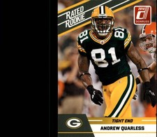 2010 Donruss Rated Rookies #3 Andrew Quarless - FB