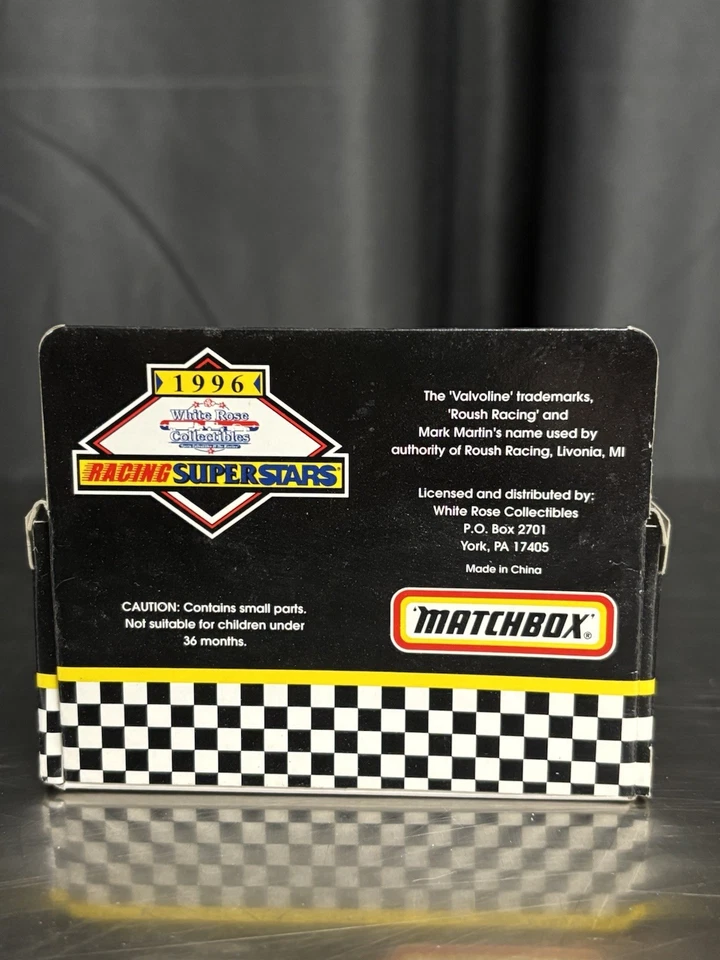 NASCAR Mark Martin 1996 Matchbox Racing Superstars Limited Edition 1:64 Diecast - Image 2 of 2