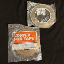 2 Copper Foil Tape for Stained Glass Art 3/16  X 36 Yards