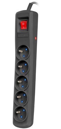 5904722197206 Удлинитель ARC5 3 м ARC5/15/CZ черный ARMAC