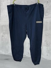 Columbia men’s size 4X jogger sweatpants tapered leg solid navy blue $47 new