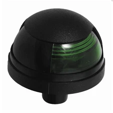 Black Cover 1-Mile Deck Mount Navigation Bow Light (Starboard/Green Lens)