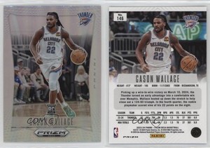 2023-24 Panini Prizm Deca Silver Prizm Cason Wallace #146 Rookie RC