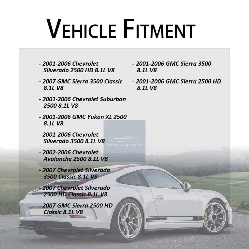 Насос гидроусилителя руля для 2001-2006 GMC Sierra 2500 HD 8,1 л BBB Industries 1x - Изображение 2 из 4