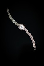 Elegante Damen-Armbanduhr 925er Sterling Silber  Markasit Art Déco Vintage