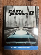 Fast Furious 8 AKA Fate of w. Steelbook Blu-ray, 2017, Region Free NEW