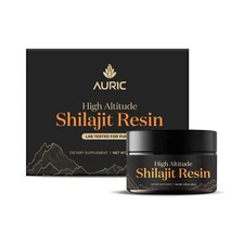 Auric Lab Certified High Altitude Shilajit Resin 30g – 75% Fulvic Acid