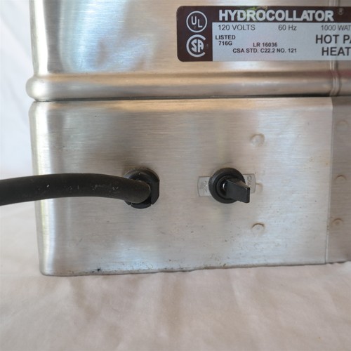 Unidad de calefacción estacionaria Chattanooga Hydrocollator E-1 con rack PROBADO (LEER - Imagen 7 de 9