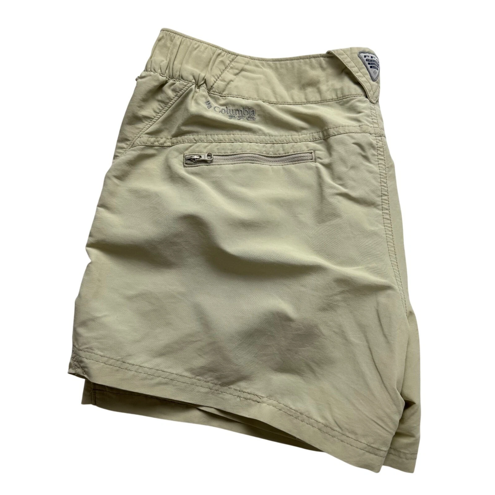 Columbia PFG Omni-Shade Tan Fishing Shorts Womens XL