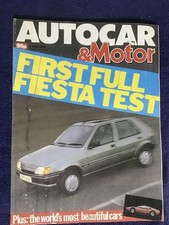 Autocar & Motor mag Apr 5 1989. Fiesta Test, The Worlds Most Beautiful Cars
