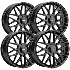 Set Of 4 Kalon 203 Blitz 16x7 5x1005x4.5 42mm Gloss Black Wheels Rims