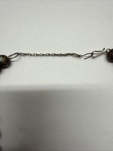 "Antiguo collar de cuentas turquesa tibetana mosaico 16,5""" - Imagen 4 de 9