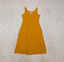Everlane Dress Womens XS Yellow Sleeveless Tank Midi Cotton Travel Casual