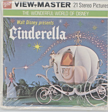 SEALED CINDERELLA WALT DISNEY Viewmaster 3 reels PACKET B 318