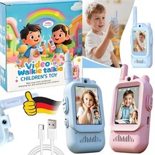 Kinder Walkie Talkie Set mit Video und HD Audio f&uuml;r Outdoor Abenteuer, 150-300m