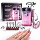Electric Nail Drill Machine Professional 45000RPM Cordless Manicure Pedicure Kit