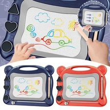 Magic Writer Magnetic Writing Drawing Slate Board Doodle Pad Color Kids Toy OY