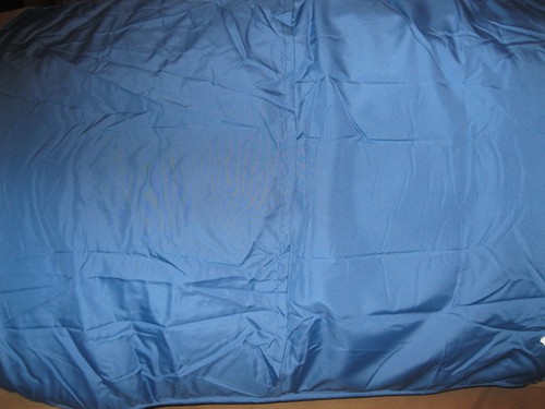 POTTERY BARN Teen Puffer Standard Sham Green Dark Blue Trim 20 x 26 NEW - Picture 3 of 3