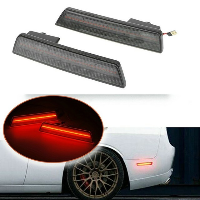 SMOKED LENS RED LED REAR SIDE MARKER LIGHT BULBS KIT for 201114 DODGE CHARGER eBay