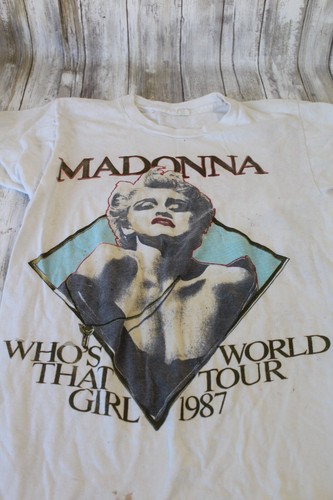American Madonna T-shirt World Tour WHO'S THAT GIRL WORLD TOUR 1987