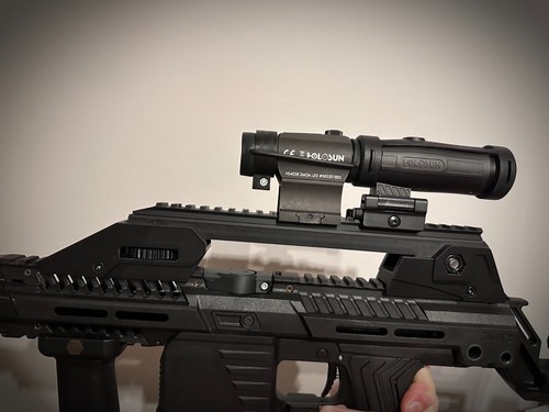 G36 Picatinny verstellbarer Riser Paintball Airsoft Rail T15 EMF100 M17 - Picture 5 of 8