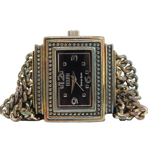 Vintage Ecclissi Womens Tigers Eye 925 Sterling Silver  display picture 2
