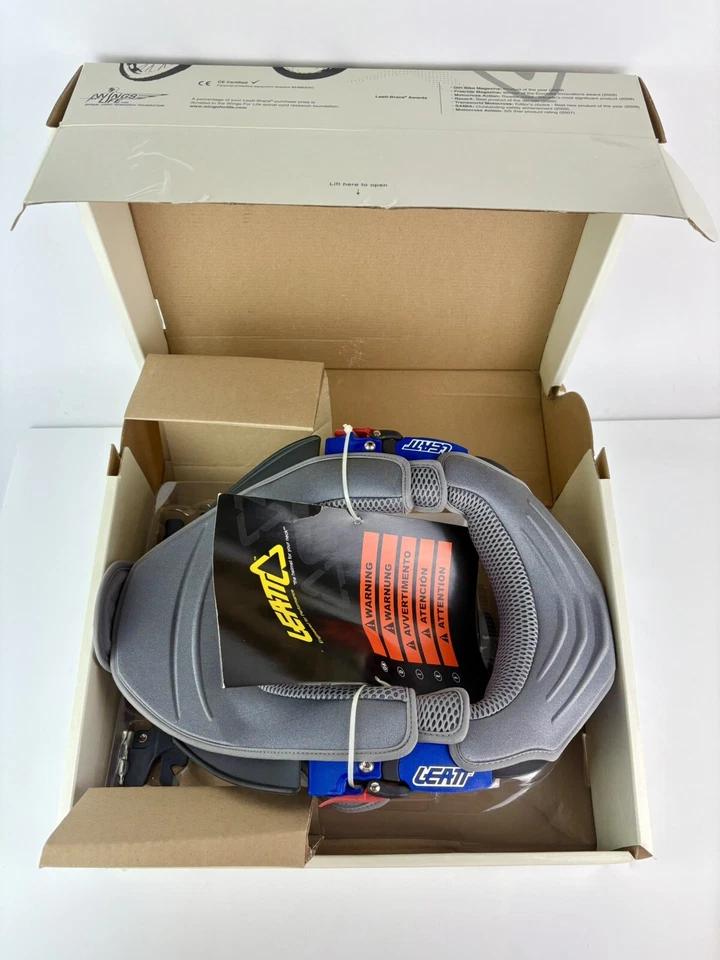 NUEVO SOPORTE PARA CUELLO LEATT Bicicleta DBX Comp Mike Day Protector Medio Azul y Gris Foto 3 de 4