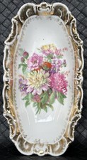 Antique Pickle Nut Candy Dish Three Crowns China Unger & Schilde c1909-1916 VGUC