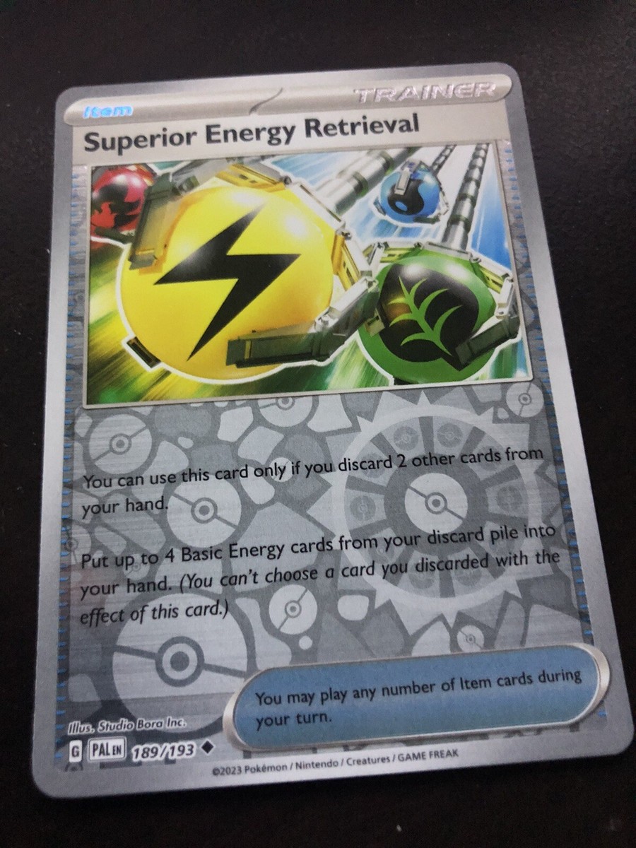 Pokmon TCG: Superior Energy Retrieval -189/193 - Rvs Holo - Paldea Evolved - NM Pokmon TCG: Superior Energy Retrieval -189/193 - Rvs Holo - Paldea Evolved - NM