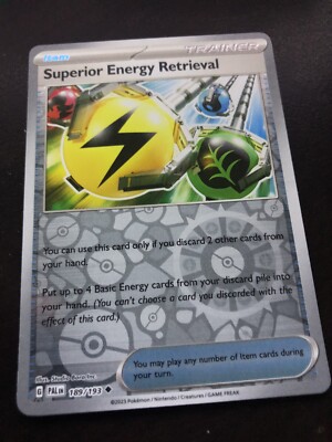 Pokmon TCG: Superior Energy Retrieval -189/193 - Rvs Holo - Paldea Evolved - NM | eBay Pokmon TCG: Superior Energy Retrieval -189/193 - Rvs Holo - Paldea Evolved - NM | eBay