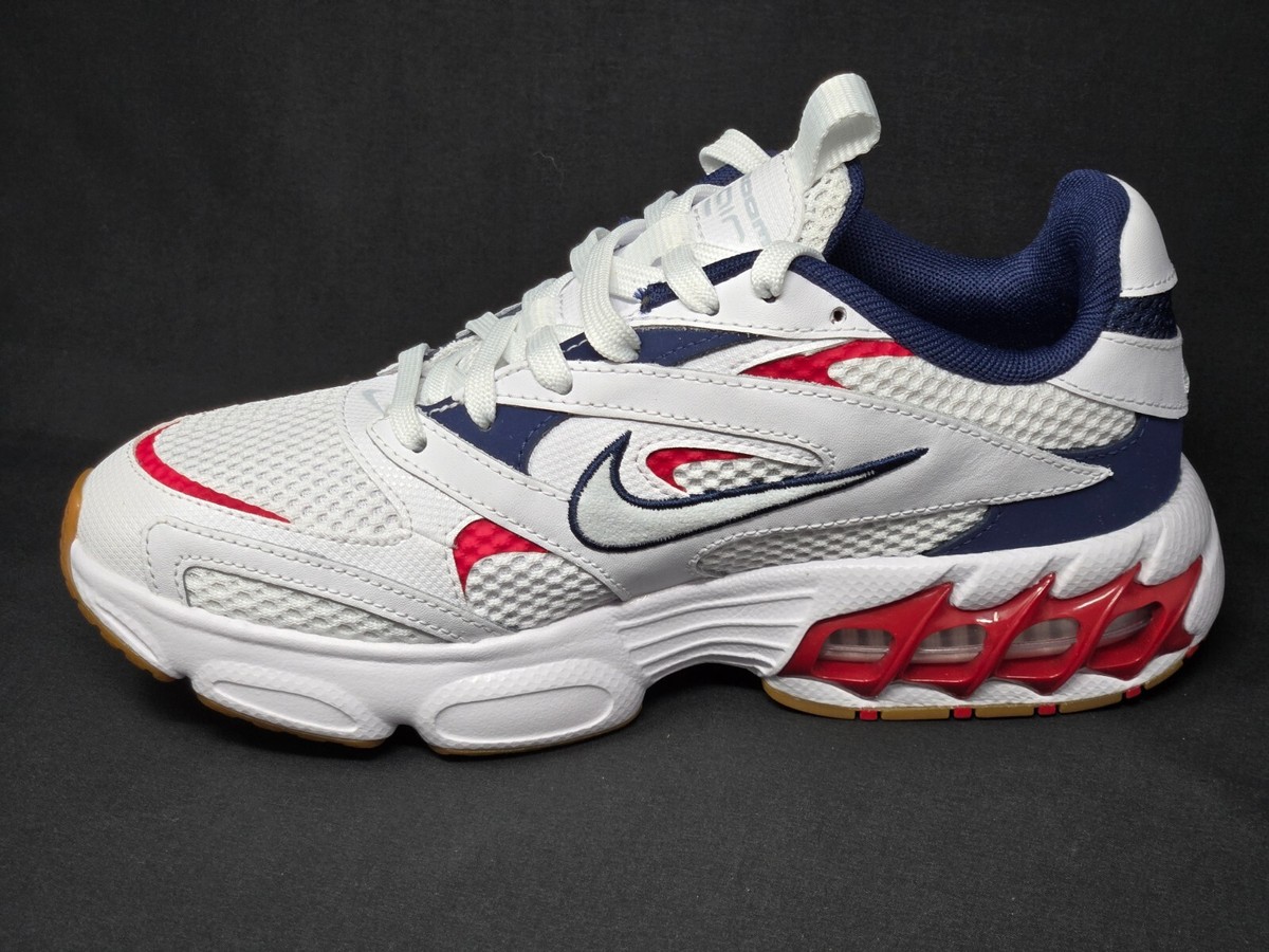 Nike Zoom Air Fire Athletic Running White Red Blue Womens Sizes