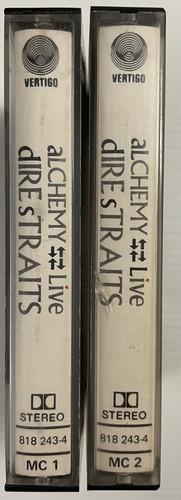 Dire Straits Alchemy Live Music Cassette 2x Tape 818 243-4 Vertigo 1984 Chrome - Picture 21 of 24