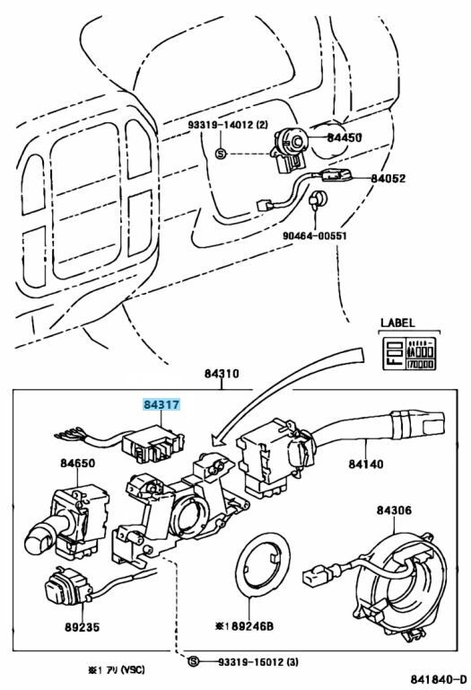 TOYOTA LAND CRUISER LX470 UZJ100 2000-2002 Genuine Steering