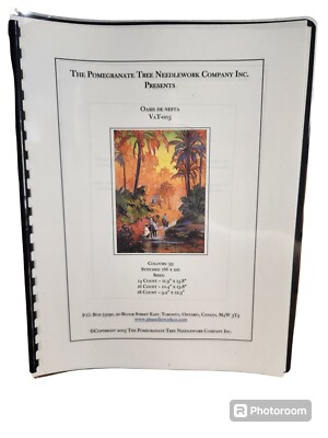 Oasis De Nefta Cross Stitch Chart Vat-005 Pomegranate Tree Needlework Co 