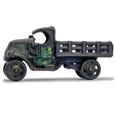 Vtg 4.75 AC Williams MACK Stake Truck Cast Iron Toy Man Cave Kenton Arcade ASIS