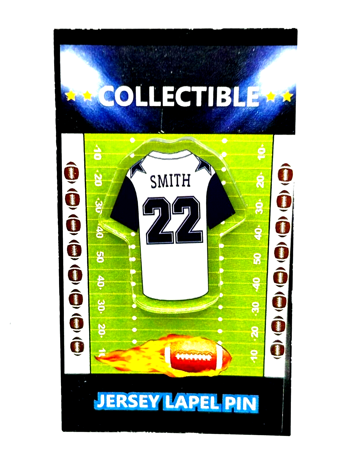 Dallas Cowboys Emmitt Smith jersey lapel pin-Classic BOYZ Collectible-FREE SHIP