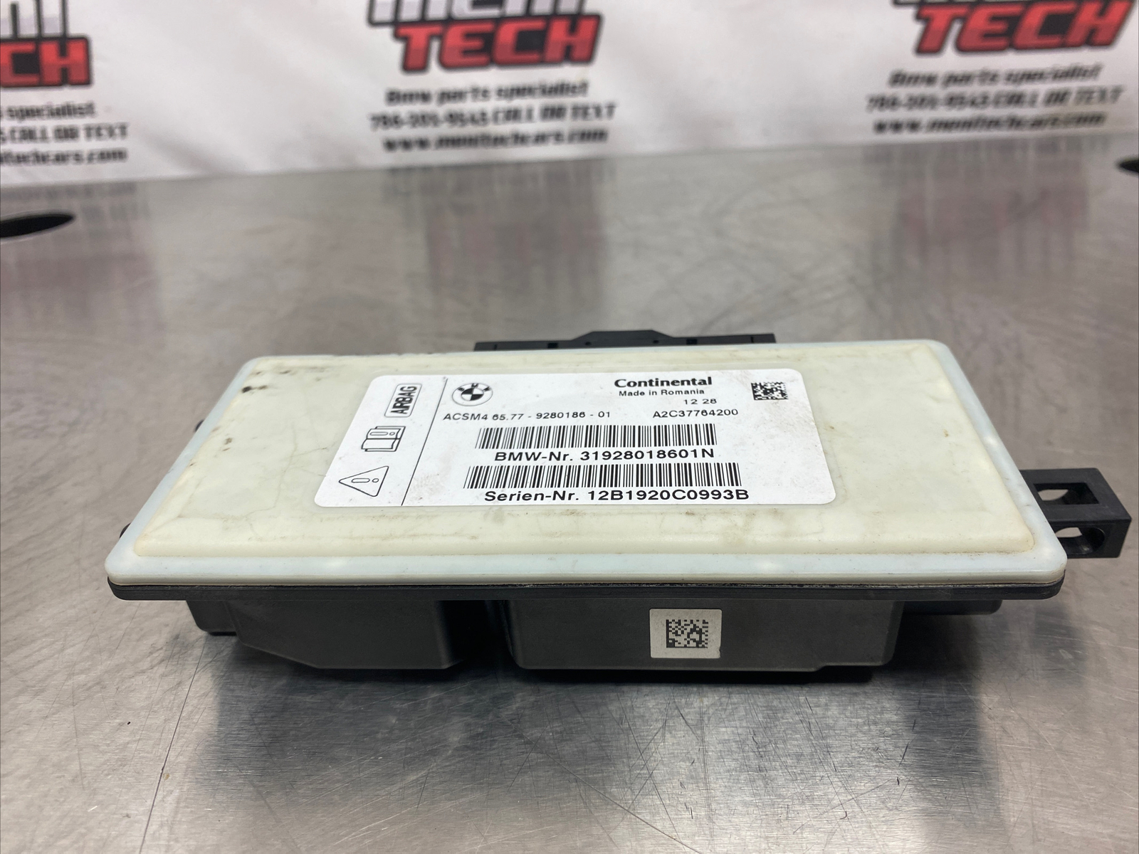 2012 - 2018 BMW 5 SERIES F10 CONTROL MODULE 9280186-01 