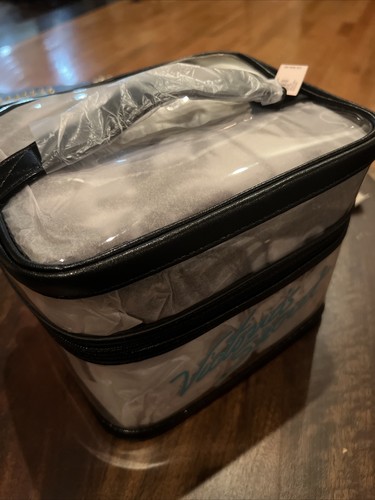 VICTORIAS SECRET TRAIN CASE TRAVEL COSMETIC BAG 4 In 1 BNWT MAKE UP BAG CLEAR - Picture 3 of 11