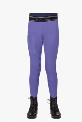 QHP Reithose Reitlegging Junior Kinder Eden Full Grip Purple Sunset