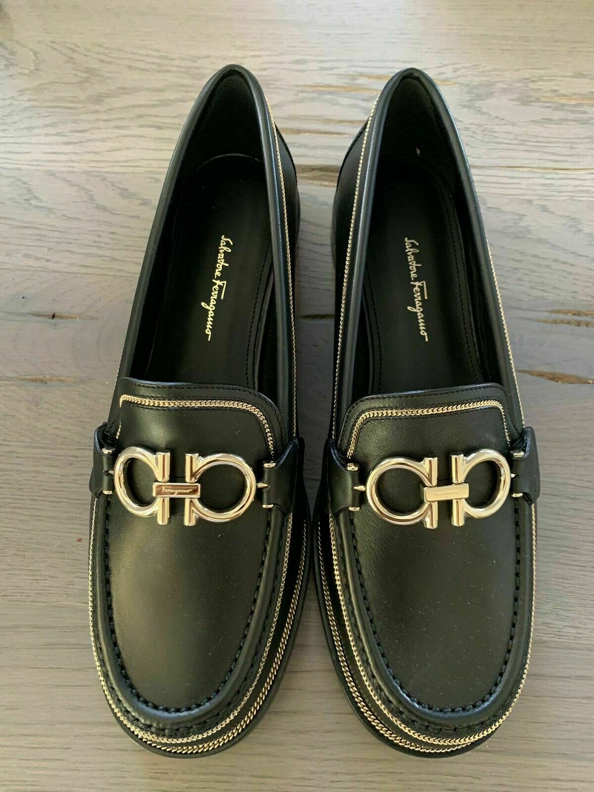 Salvatore Ferragamo Rolo Lux Gancini Loafers Slippers Halbschuhe Schuhe Shoes