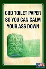 CBD CALM DOWN! METAL SIGN USA MADE! 8"X12" FUNNY MAN CAVE BAR PUB HUMOR GARAGE